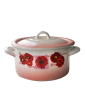 Емайлирана плитка тенджера 3,6lt. декор GERBERA - 17+39Р/20 РЯ-(1-905/1856)