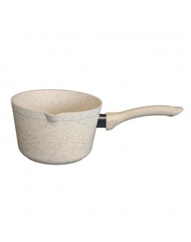Алуминиева касерола за мляко кремава ф14см HR-GRANITE (ESLDGR0214001)