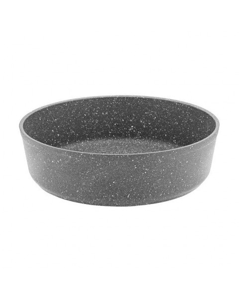 Алуминиева кръгла дълбока тава сива 30х9см HR-GRANITE (EDMDGR0630001)