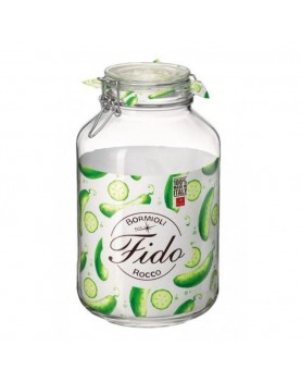 Стъклен буркан 4л с клипс FIDO-(1.49260)