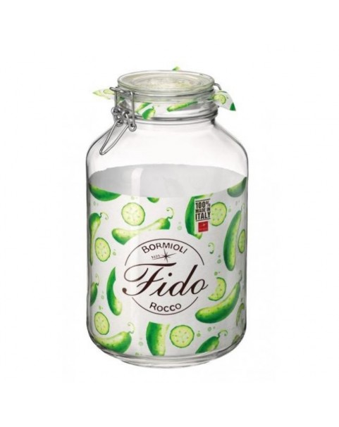Стъклен буркан 4л с клипс FIDO-(1.49260)