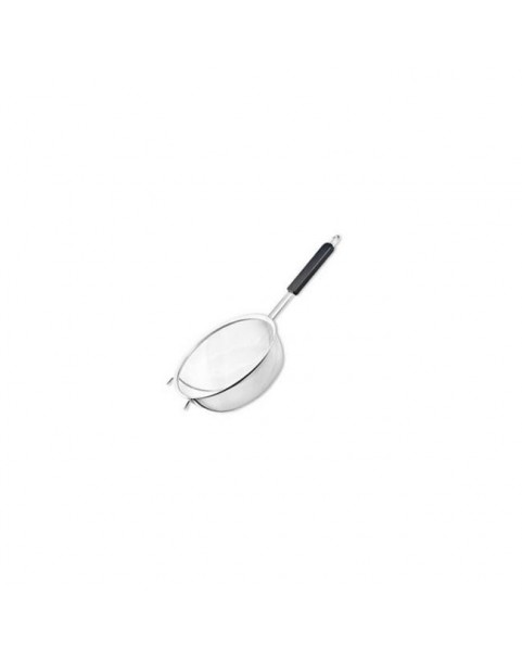Метална цедка 24см. с черна дръжка (411009)