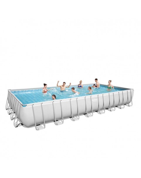 Bestway - Сглобяем басейн Power Steel Rectangular 956 cm x 488 cm x 132 cm