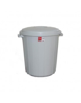 Пластмасов кош за отпадъци 25л сив 34,5x34,5x36,3см PLANET-(UP 108)