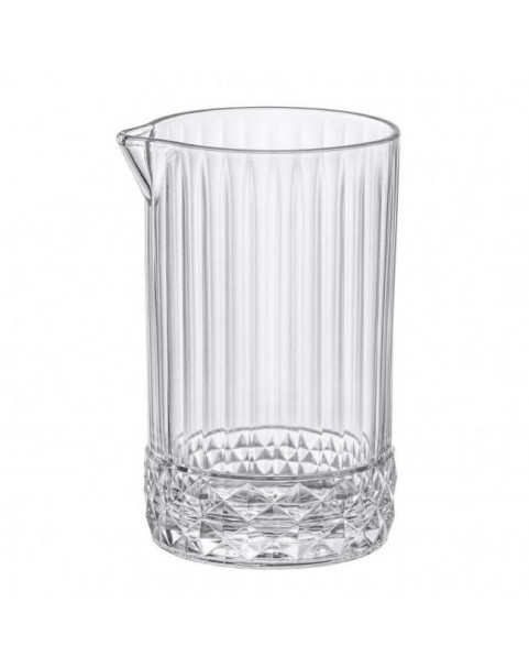 Стъклена смесителна чаша за коктейли / напитки "MIXING GLASS"  ф10,8см h16см 790мл AMERICA