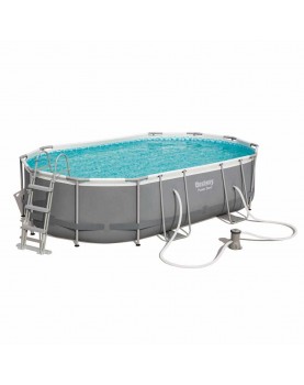 Bestway - Сглобяем басейн Power Steel Oval 488 cm x 305 cm x 107 cm