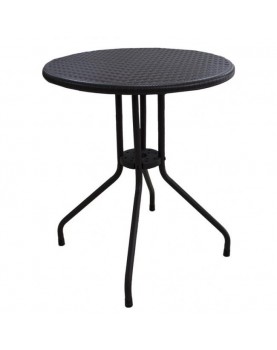 Кръгла маса ф60xh74см POLYRATTAN кафява - Horecano