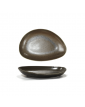 Порцеланово плато овал дълбоко 20см ANTIQUE-BLACK - Horecano