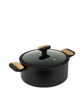 Алуминиева тенджера ф24x11см BLACK AND WOOD - | Baseinibg.com