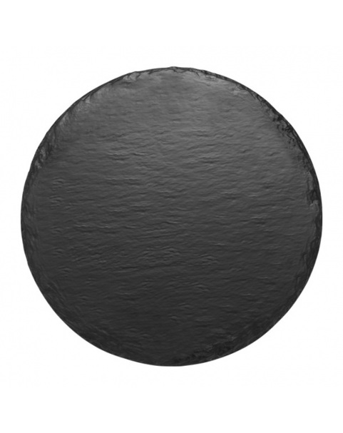 Меламиново плато кръгло BLACK SLATE EFFECT 35xh1см  - | Baseinibg.com