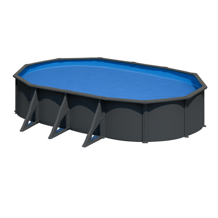 Сглобяем басейн с твърди стени ANTHRACITE 7.30x3.75x1.20 м - Gre
