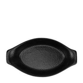 Керамична шола овална 21,5x11,5см ATLAS BLACK - | Baseinibg.com