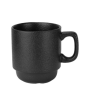 Керамична чаша MUG 300мл стакабъл ATLAS BLACK - | Baseinibg.com