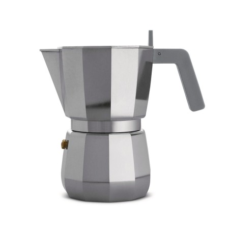 Кафеварка Moka 6 чаши алуминий Alessi | BaseiniBG