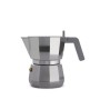 Кафеварка Moka 3 чаши алуминий Alessi | BaseiniBG