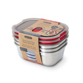 Комплект кутии за храна 3х900мл Meal Prep Black+Blum | BaseiniBG