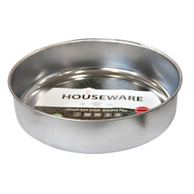 Тава - хром кръгла ф30x7.5см HOUSEWARE - | Baseinibg.com