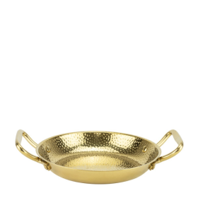 Метална шола с дръжки ф22xh4см CHARM GOLD - | Baseinibg.com