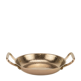 Метална шола с дръжки ф22xh4см CHARM ROSE GOLD - | Baseinibg.com