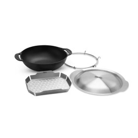 Уок тиган Weber® CRAFTED с функция за готвене на пара |