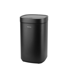 Кош с TOUCH механизъм 12л 25,2x25xh42,4см черен HOME - | Baseinibg.com